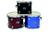 The matching wood snare has eight double-ended lugs and pull-away strainer/throw off